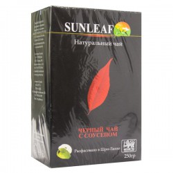 Чай черный, Sunleaf (Санлиф) 250 г №1 с саусепом коробка